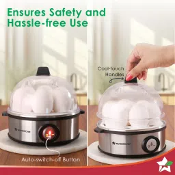 wonderchef Essenza Multi-Function Egg Boiler, 350 Watt, Egg Cooker image 5