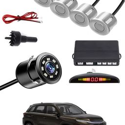maties Car Parking Sensors - Set of 4 with Reverse Parking Camera (Silver)-283 Reversing Electromagnetic Parking Sensors With Camera-283 Parking Sensor-picture-14
