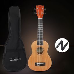 techno 21-Inch Soprano Ukulele – Mahogany Body, Rosewood Fretboard with Carry Bag,Strap Soprano Ukulele-picture-7