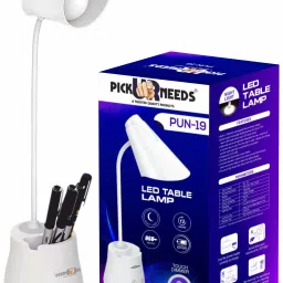 Desk Light with 3 Shades Touch Control Light and Mobile Holder Design Study Lamp-10