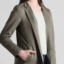 ONLY Notched Lapel Hip- Length Front-Open Overcoat image 4
