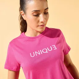 Cultsport Round Neck Printed Pure Cotton T-Shirt-image-82