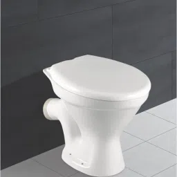 Toilet Commode/EWC P Trap Concealed with Normal Seat Cover Floor Mounted Water Closet P Trap Western Commode-image-17