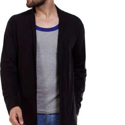 Men Full Sleeve Black Shrug-image-54