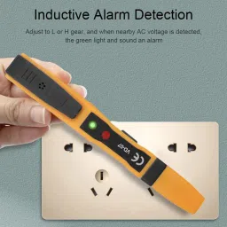 uptodateprouducts Inductive 70-250V AC/ 250V DC with Sound Light Alarm NO Battery Digital Voltage Tester image 3