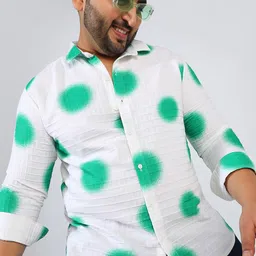 Instafab Plus Men Comfort Opaque Printed Casual Shirt-image-19