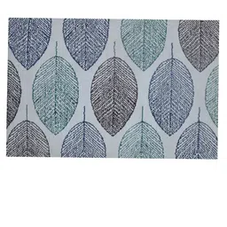 PRESTO White & Blue Floral Polyester Carpet image 4