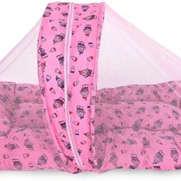 Cotton Infants Washable one baby bed two sides pillow one hade pillow Mosquito Net-image-21