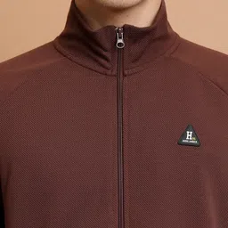HIGHLANDER Mock Collar Front-Open Sweatshirt image 5