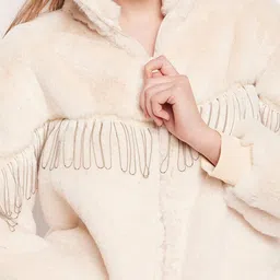 CAMLA Self Designed Mock Collar Front Open Sweatshirt image 2