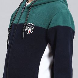 Monte Carlo Boys Colourblocked Hooded Front-Open Sweatshirt image 2