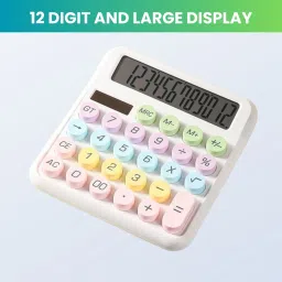 Desktop Calculator, 12-Digit Large LCD and Large Buttons for Office, Homes T491 Basic Calculator-image-69