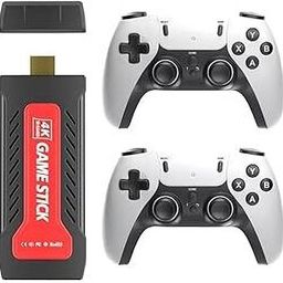 GAMESOUL Retro GD30 4K Game Stick Console 2.4G Dual Wireless Gamepad Video game handheld Gaming console for tv ,old video game for kids (Best Gift & Fun) All Ages 64 GB with 10000+Games, Mini Video Game for Kids & Modern Gamers, Loved by Fans-80