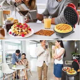 kenvi 3 IN 1 mini Waffle Maker Iron Cast for Home Waffle Maker image 4