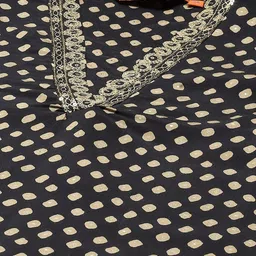 Rangriti Geometric Printed Regular Sequinned Kurta With Trousers image 2