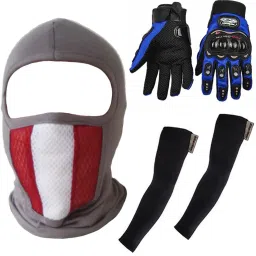 1 Pair Arm Sleeves, 1 Face Mask, 1 Pair Gloves -XL size Combo-image-92