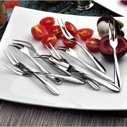Fruits Frok LATEST Stainless Steel Salad Spoon Set-image-31