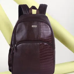 veneer Medium 25 L Laptop Backpack Classy Vegan Leather Croco Fusion Business Office College Travel Unisex Backpack-picture-41