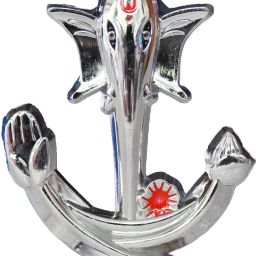 Decorative brass car dashboard idols fancy Ganesha Decorative Showpiece - 6 cm-image-61