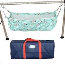 Folding Swing Cradle/ghodiyu/parna/jhula, with Free Baby Cotton Hammock.-26