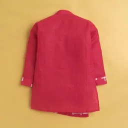 BAESD Boys Abstract Printed Angrakha Kurta with Pyjamas image 4