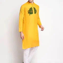 DEVOILER Ethnic Motifs Printed Regular Kurta with Pyjamas image 3
