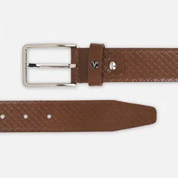 Van Heusen Men Textured Leather Belt image 3