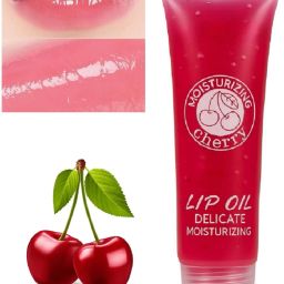 Cherry Glow Lip Oil with Moisture Lock and Light Reflective Glitter Cherry-image-71