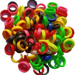 Pigeon Multicolor New Rubber Foot Ring 60 Pcs Bird Shoulder Guard-picture-26