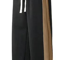 valley Men Striped Black, Brown Track Pants-picture-42