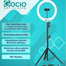 JAMMY ZONES LED Ring Light with Tripod Stand will help you to take perfect selfies & video Tripod, Tripod Kit image 4