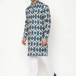 Hangup Men Printed Kurta with Pyjama Set image 4