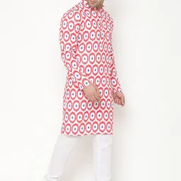 Hangup Men Printed Kurta with Pyjamas image 4