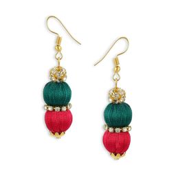 AKSHARA Gold-Plated Stone-Studded & Beaded Jewellery Set image 4