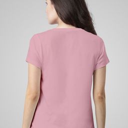 Pootlu Women Pink Printed T-shirt image 4