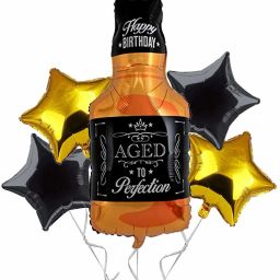 Printed SOIWhisky+2Blk/2GoldStr Balloon-image-47