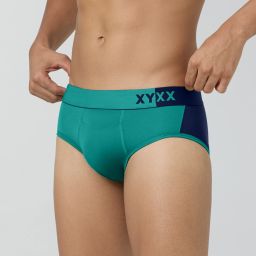 xyxx Pack of 2 Dualist Intellisoft Micro Modal Color Blocked Men Brief image 4