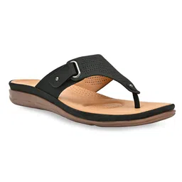 Rocia Open Toe Flats with Laser Cut image 4