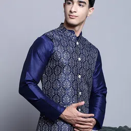 Jompers Printed Nehru Jacket image 3