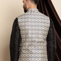 Anouk Woven Design Nehru Jacket image 3