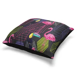 BIANCA Grey & Pink Set of 5 Abstract Square Cushion Covers image 3