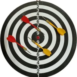jdsbros Dart board with 4 darts Steel Tip Dart image 2