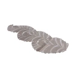 Kuber Industries Gold-Toned Leaf Design Non-Slip Table Runner image 2