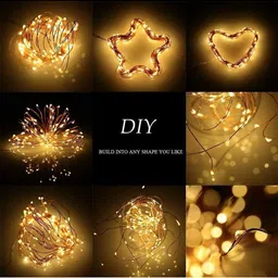 XERGY White AA Battery Operated 100 LED Fairy String Light image 2