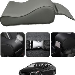 Universal Grey Arm Pain Releif Armrest/Handrest With Phone Holder For Car-87 Car Armrest Cover-image-80