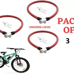 NEW STYLISH LOCK PACK OF 3 MADE IN INDIA Bicycle Lock-19
