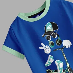 CODEZ Boys Printed Extended Sleeves Applique T-shirt image 2