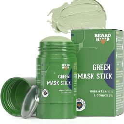 Facial Oil Control, Green Tea Clay Stick mask, Detoxing & Toning Face Mask StickFace Shaping Mask-image-44