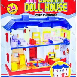 DOLL HOUSE , ELECTRIC DALL HOUSE FOR BABY GIRLD PATERNT PLAY MULTICOLORS-13