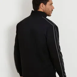 GUESS Men Solid Mock Collar Sweatshirt image 3